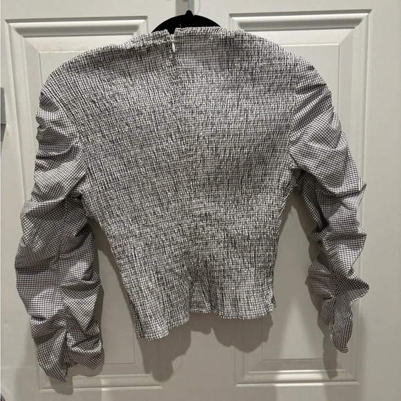 Atoir White and black gingham rouge top - Picture 3 of 4